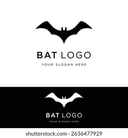 bat logo design with a unique and creative concept.