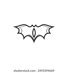 Bat logo design vector with premium illustration and new idea