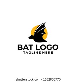Bat Logo Design Vector Template