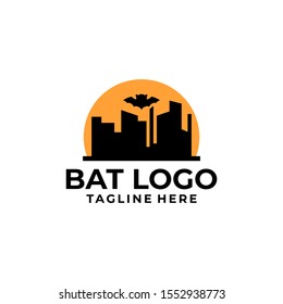 Bat Logo Design Vector Template