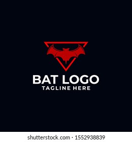 Bat Logo Design Vector Template