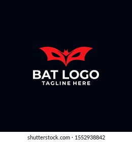Bat Logo Design Vector Template
