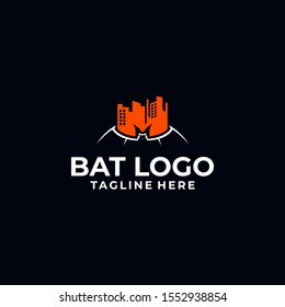Bat Logo Design Vector Template