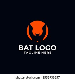 Bat Logo Design Vector Template