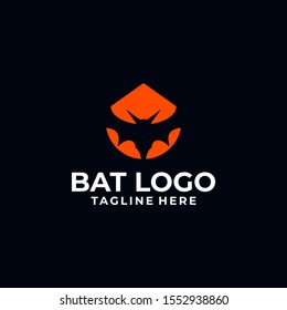 Bat Logo Design Vector Template