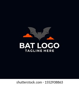 Bat Logo Design Vector Template