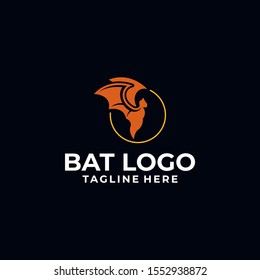Bat Logo Design Vector Template