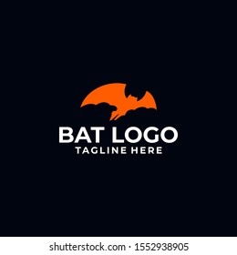 Bat Logo Design Vector Template