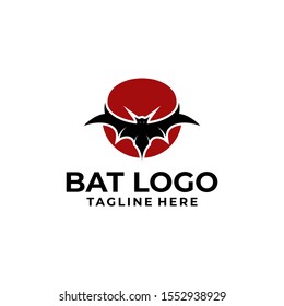 Bat Logo Design Vector Template
