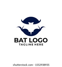 Bat Logo Design Vector Template