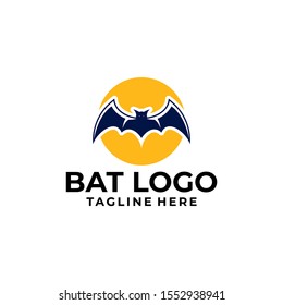 Bat Logo Design Vector Template