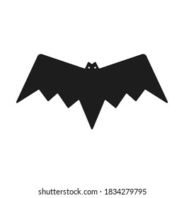 A bat logo drown in minimal flat art style. EPS10 