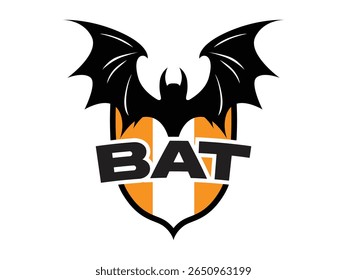 bat logo for football team, esport, community logo