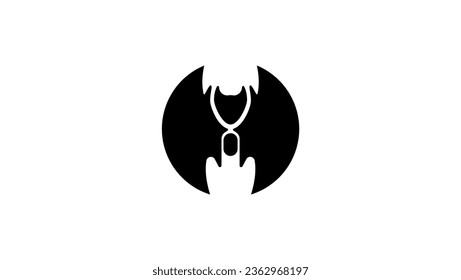 bat logo, high quality vector