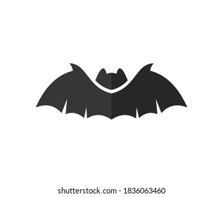 Bat logo icon animal vector 