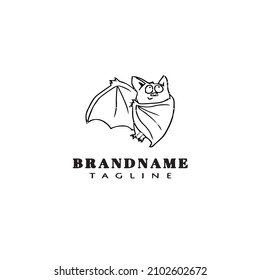 bat logo icon design template modern vector illustration