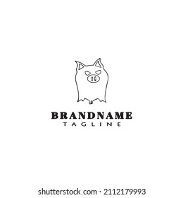 bat logo icon design template modern vector illustration