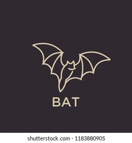 Bat Logo Icon Designs Vector