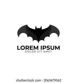 Bat Logo icon illustration on white background.