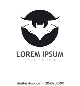 Bat logo and symbol illustration