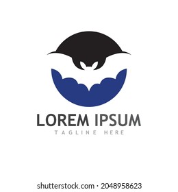 Bat logo and symbol illustration