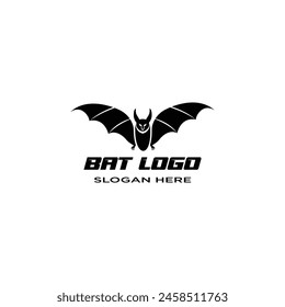 bat Logo. Tattoo Design. Stencil Vector Illustration.