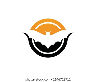 Bat logo template

