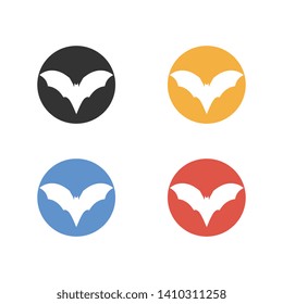 Bat Logo Template Design Vector