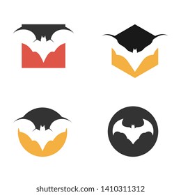 Bat Logo Template Design Vector