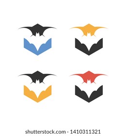 Bat Logo Template Design Vector