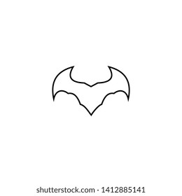 Bat Logo Template Design Vector