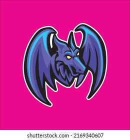 bat logo template for e-sport gaming logo 