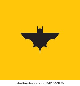 Bat logo template vector icon design
