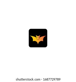 Bat logo template vector icon design