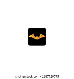 Bat logo template vector icon design