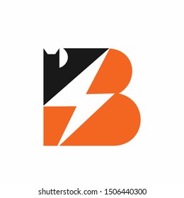 Bat logo that formed letter B
