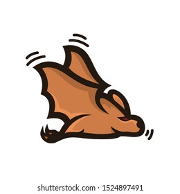 bat logo vector an animal icon