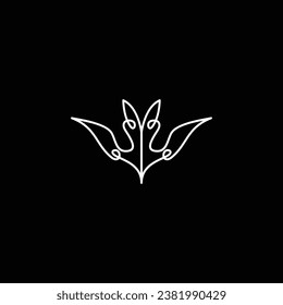 Bat logo vector icon design template