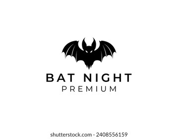 Bat logo vector icon. Flying bat logo design