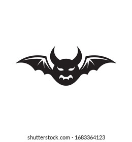 Bat logo vector icon illustration design