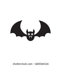 Bat logo vector icon illustration design