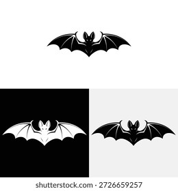 Ilustración de icono de Vector de logotipo de murciélago