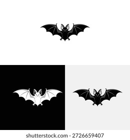 Ilustración de icono de Vector de logotipo de murciélago