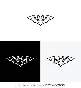Ilustración de icono de Vector de logotipo de murciélago