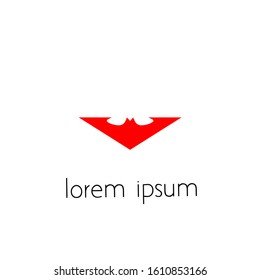 bat logo, vector bat icon with a simple concept.