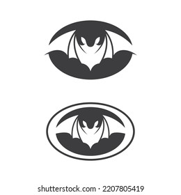 bat logo vector icon logo template illustration design