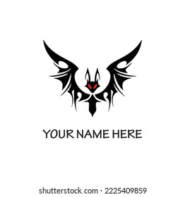 Bat logo vector image stock photo