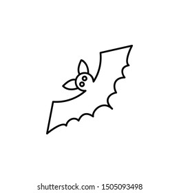 Bat, magic icon. Element of fairy Tale icon