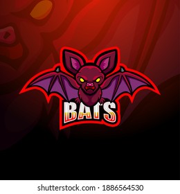 Bat mascot esport logo design