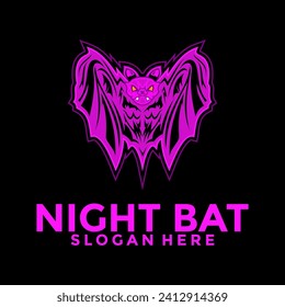 Bat Mascot logo vector, Creative Bats logo design template, Bat Esport team logo